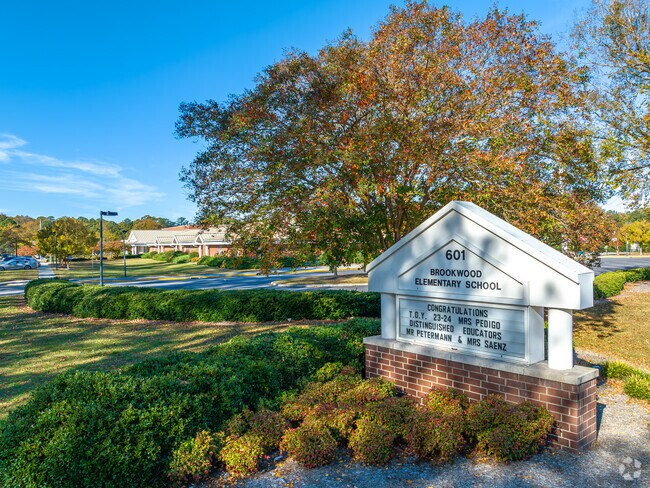 Brookwood elementary school serves over 500 students in the Virginia Beach area.