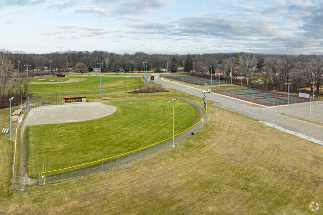 Athletic fields at Romulus Senior High School.