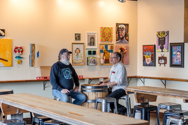 Grab a craft beer from Arches Brewing, on the edge of the Hapeville neighborhood.
