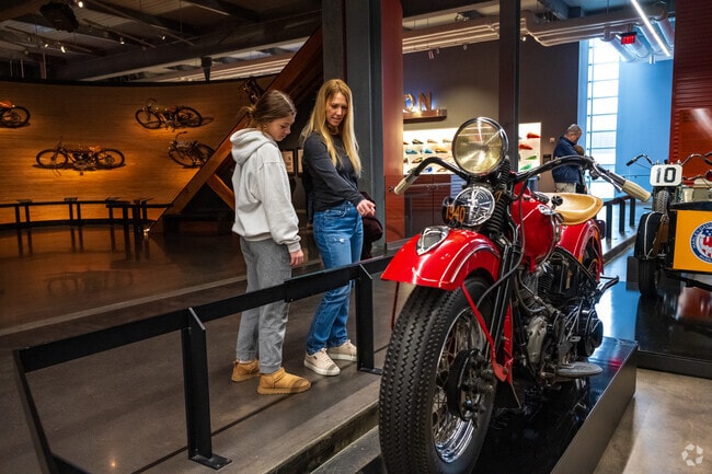 The Harley Davidson Museum draws in fans from all areas of Milwaukee.