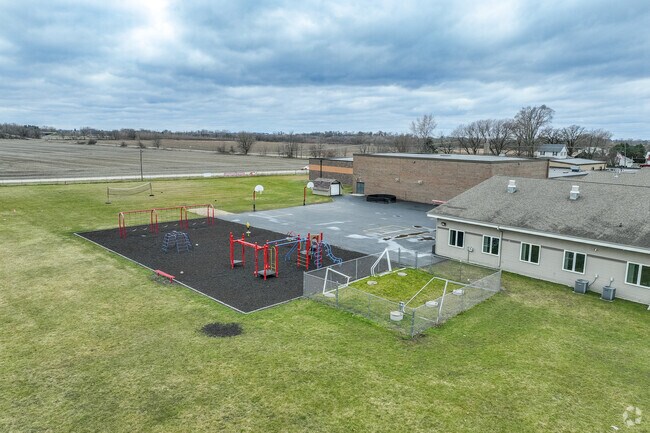 Riley School offers a small playground for students.