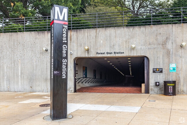 Forest Glen Metro offers a 30-minute ride to DC from South Four Corners.