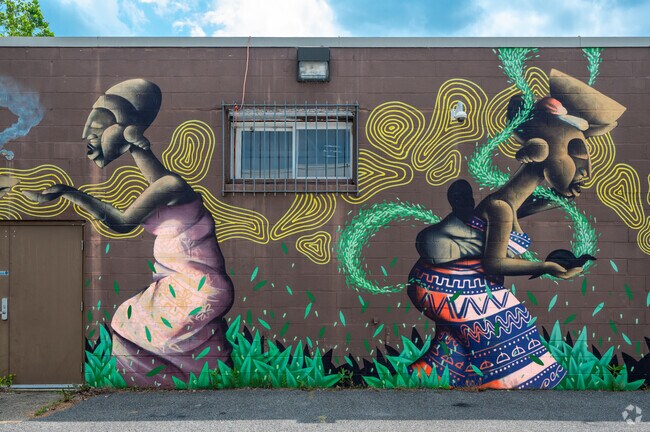 A mural on Route 1 in Brentwood.