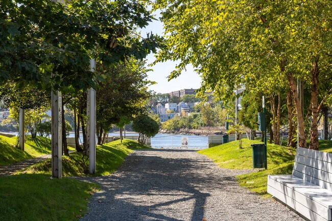 Parks in Bellingham Square offer a place to relax and cool off in the summer.