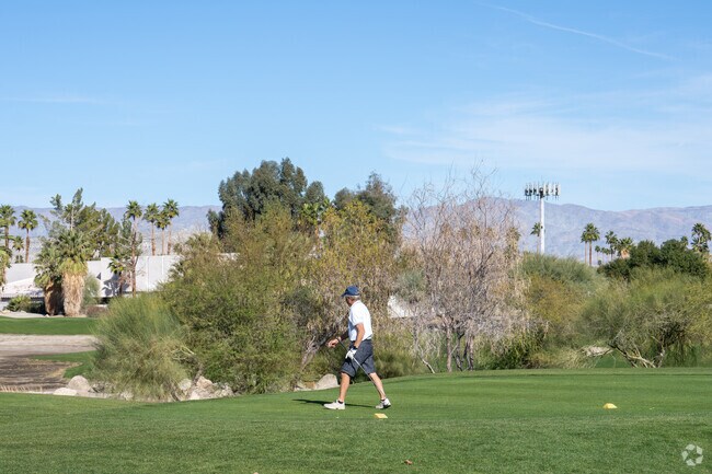 Golfing is not a rare site in the Sunrise Park community. Palm Springs offers plenty of options.