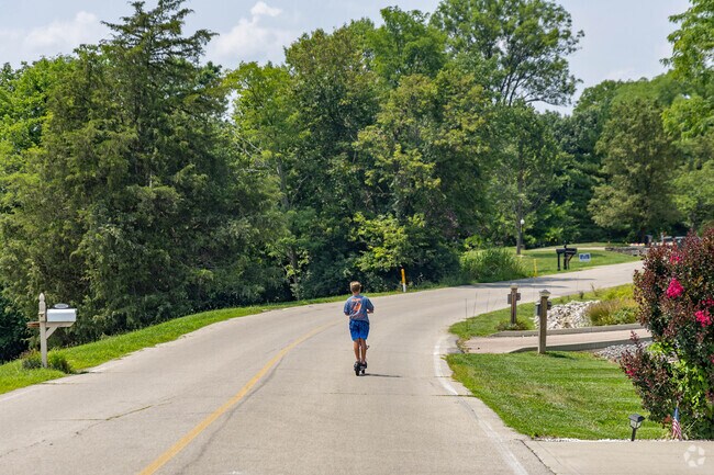 The kids of Hidden Valley are commonly found getting around on electric scooters.