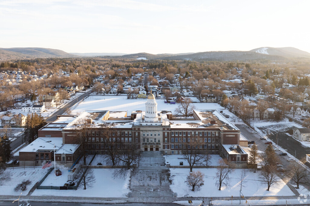 Pittsfield High School is located right downtown close to everything that happens in the city.