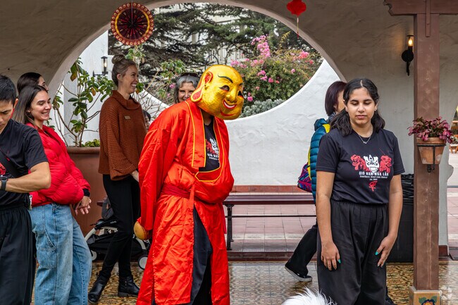 Enjoy all the amazing characters at the Lunar New Year Celebration at Casa Romantica.
