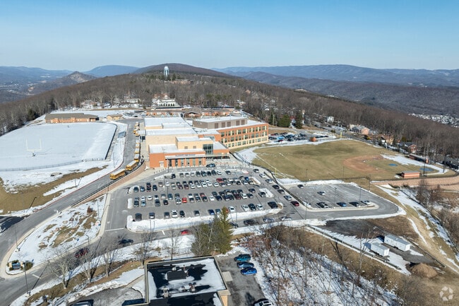 Allegany High School sits tall on top of a large hill in Cumberland.