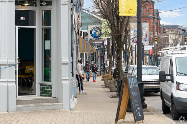 Northside is an eclectic area known for its hip dining and art scene.