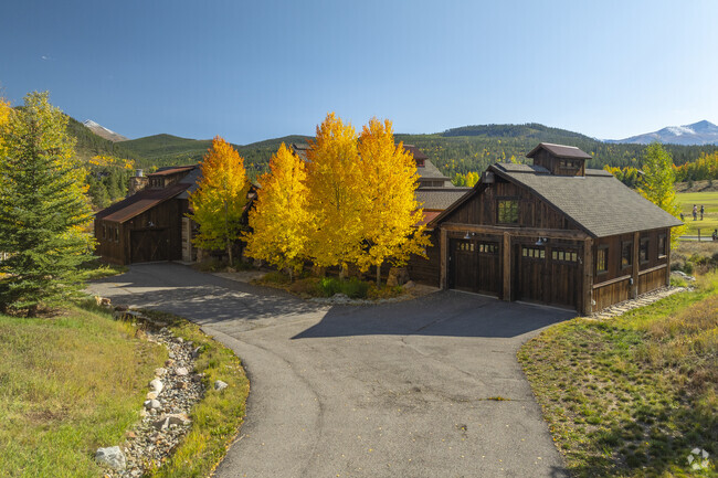 In Breckenridge, Colorado you'll find rows of homes dotted with aspen trees.