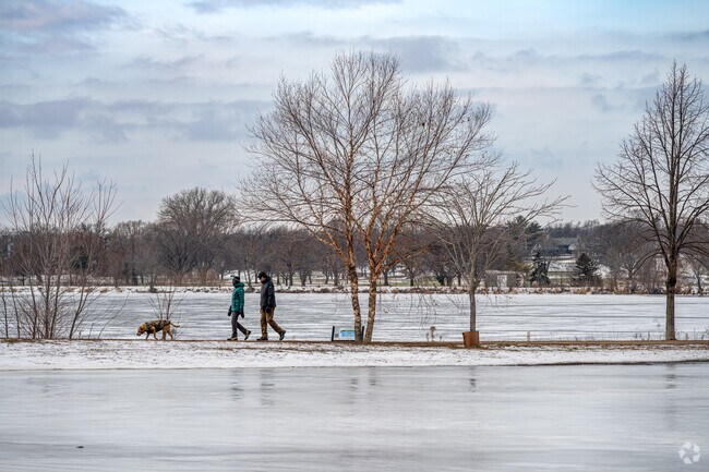 Ericsson residents enjoy a stroll around Lake Hiawatha in all seasons.