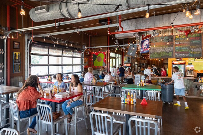 Groups of friends in Berkleigh like to hang and eat at Taco Mamas Restaurant.