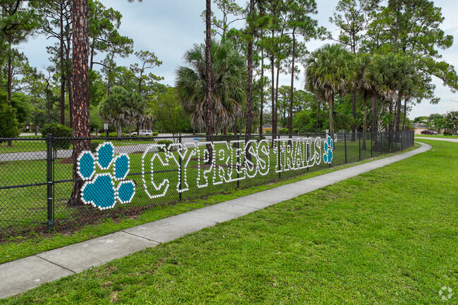Cypress Trails Elementary School gate.