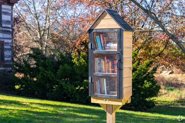 Locals love to share their favorite books with neighbors at Dover Community Park.