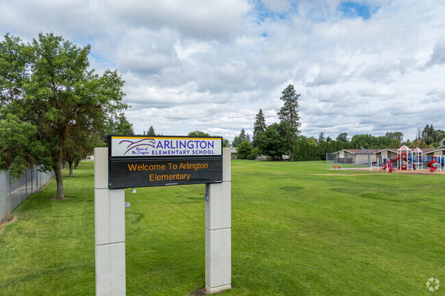 Arlington Elementary is located off of a main arterial road.