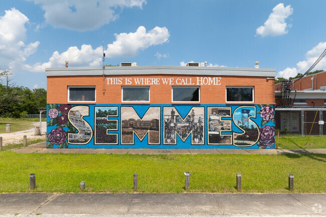 Semmes is where we call home Mural on the Girls and Boys Club wall.