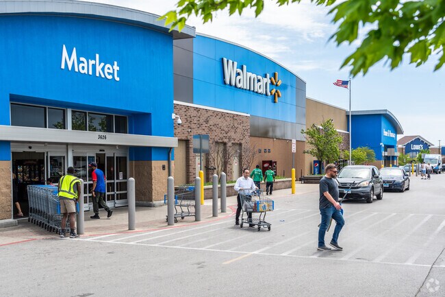 Many residents of Southeast Skokie do their grocery shopping at Walmart.