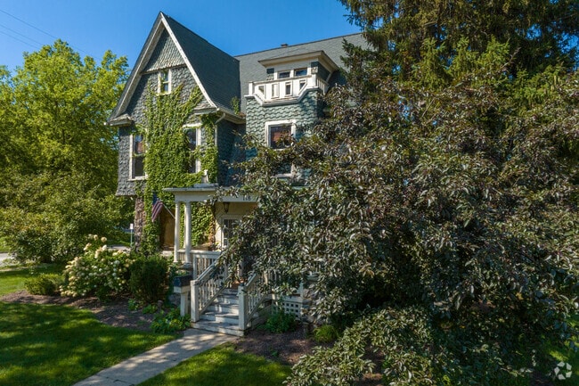 Fenton Township features classic Victorian homes with steep roofs and ornate details.