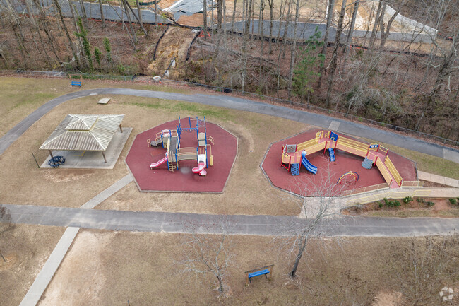 Kincaid Elementary School features many play structures for students to enjoy.