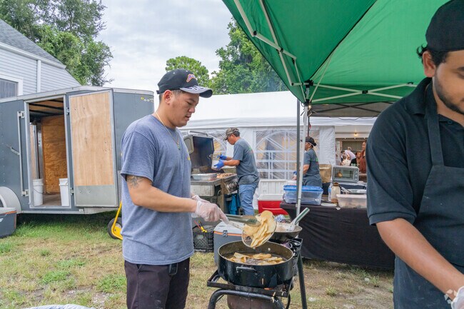 Outdoor events in Lake Terrace-Oaks bring the community together.