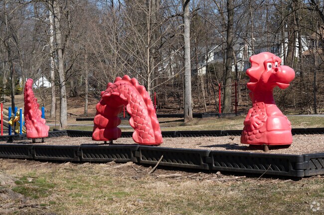 The playground in Votee Park is a community staple.