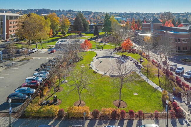 Pioneer Park is in the center of downtown Puyallup.