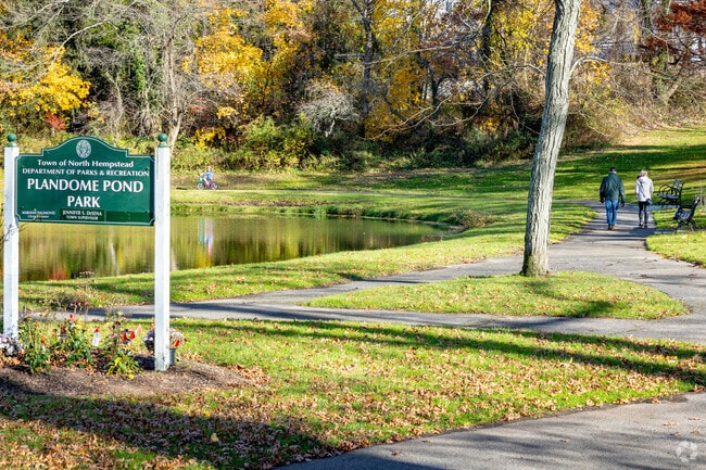 Ride your bike or take a scenic stroll at the Plandome Pond Park near Manhasset.