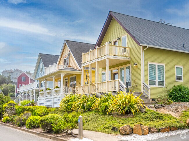 The Nelscott area is a surfing community with lots of vacation homes.