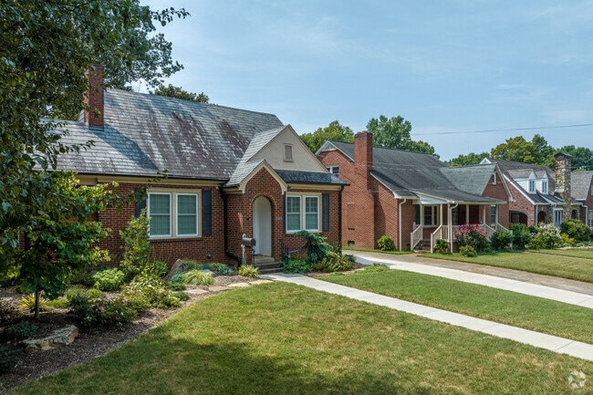 Brick homes of many different styles are common in the Ardmore neighborhood.