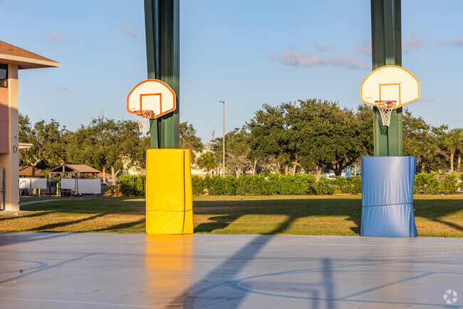 St Josephs Catholic school covered basketball court.