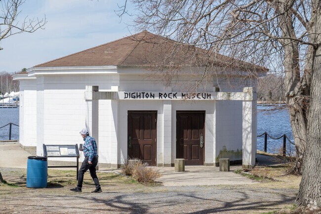The museum housing the famous Dighton Rock, with its inscrutable carvings, is open in the summers and in the Camp Merriwood/Camp Welch neighborhood.