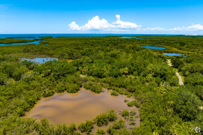 Terra Ceia Preserve State Park winds through the mangroves and wetlands in Terra Ceia, FL.