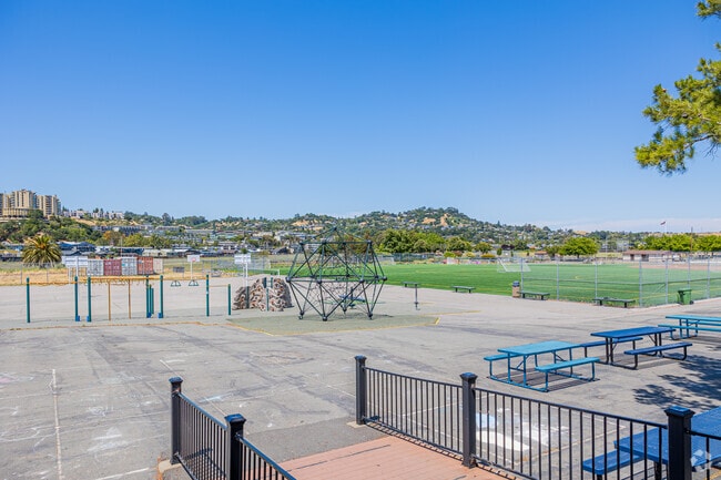 Hall Middle School has a ball field and several basketball fields apart of its campus.