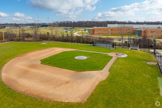 Baseball diamond at Salem High School.