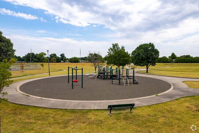Aaronson Park's playground is perfect for young children.