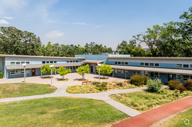 Madrone Elementary School provides safe education for students in Santa Rosa.