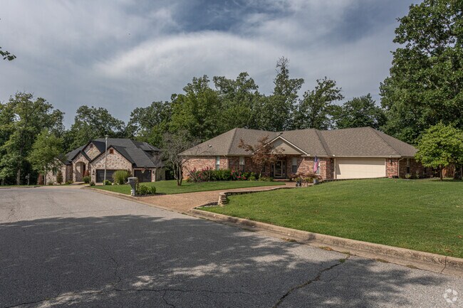 Many homes in the Little Flock neighborhood are one story homes.