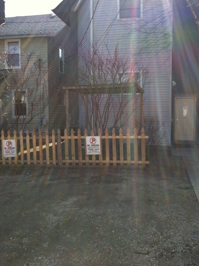 Off street parking and yard