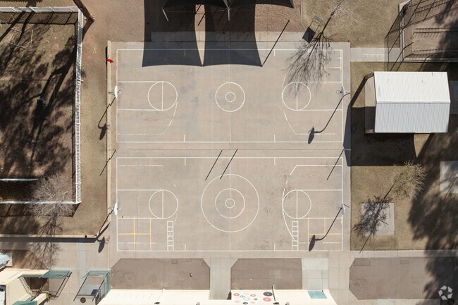 Basketball courts are included at Patterson Elementary in Gilbert.