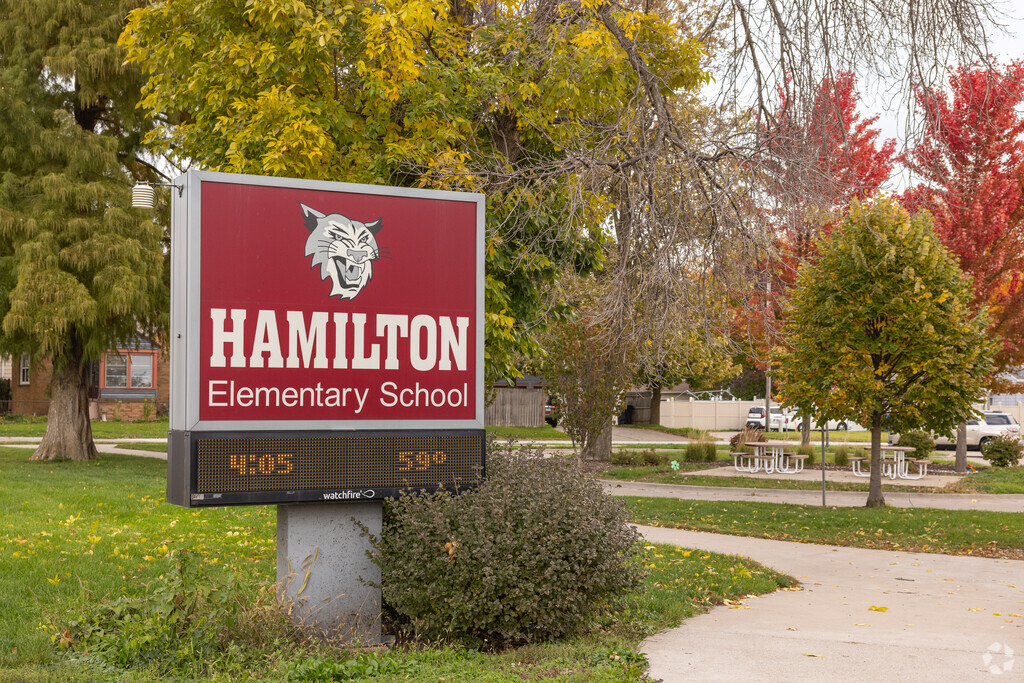 Children can easily walk or bike to Hamilton Elementary School.