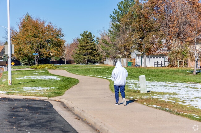 A resident goes for an afternoon jog in the Brandywine neighborhood.