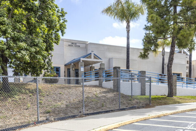 The school building of the Bonsall High School in Bonsall.