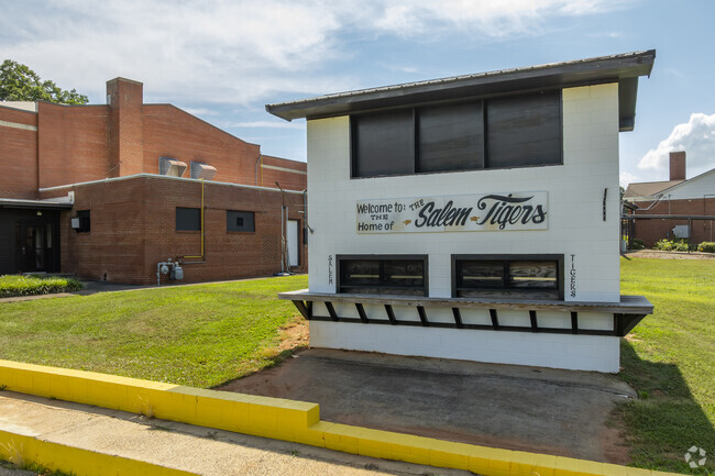 Salem Elementary School features a great baseball diamond and concession stand on site.