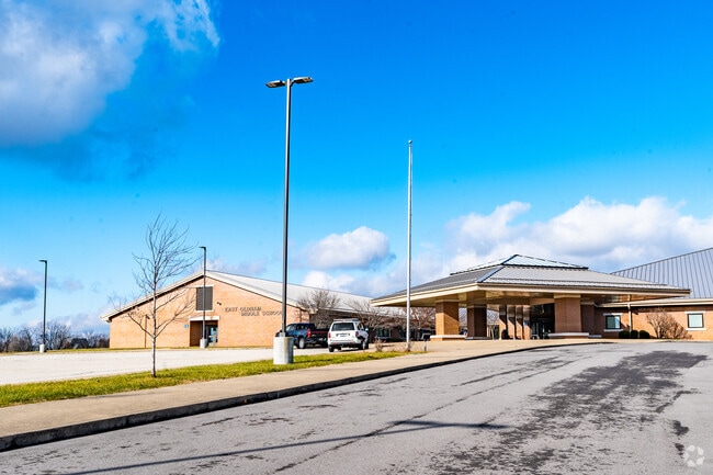 East Oldham Middle School has 644 students in grades 6-8.