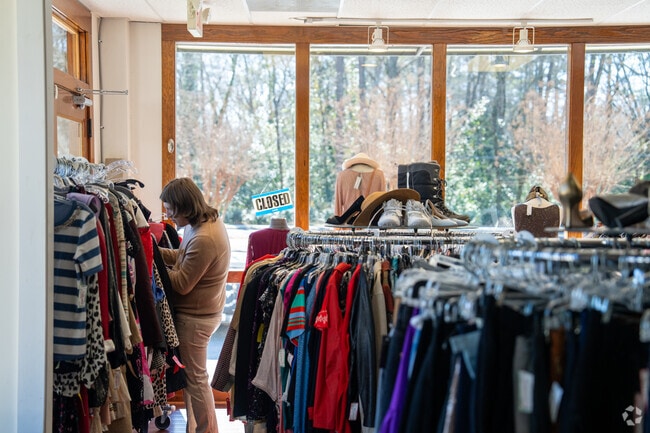 Residents in Paces can find new clothes at Label Resale Boutique.