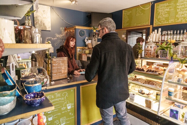 Cafe Isla is a popular stop for Media folks to get their morning brew.