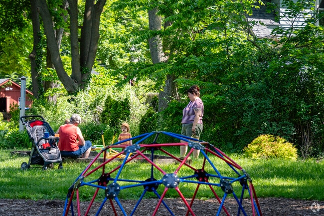 Bring the kids to the park for the day at Edith Hefley Tot Lot in Normal Park.