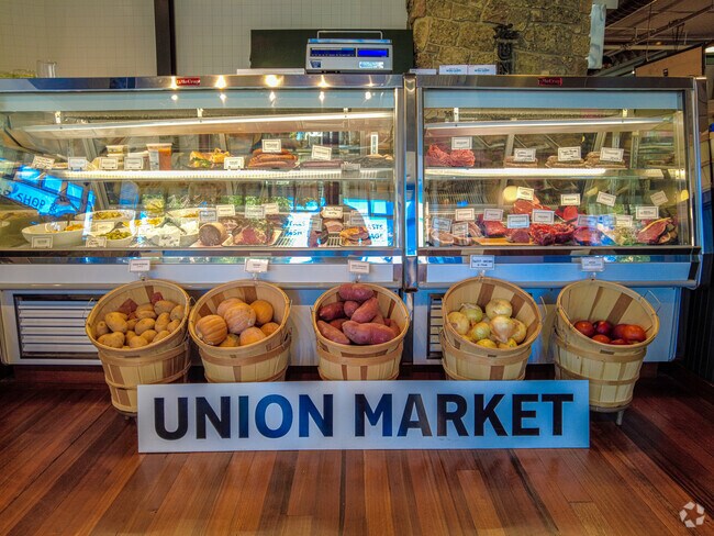 The Union Market has fresh locally sourced meats for residents to enjoy.