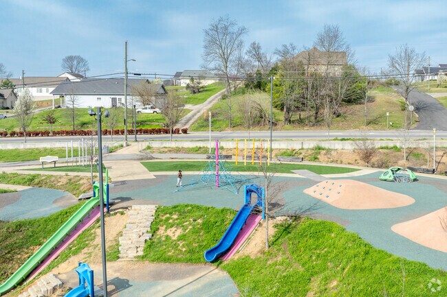 Have fun on the playground at One Pratt Place in North Pratt.
